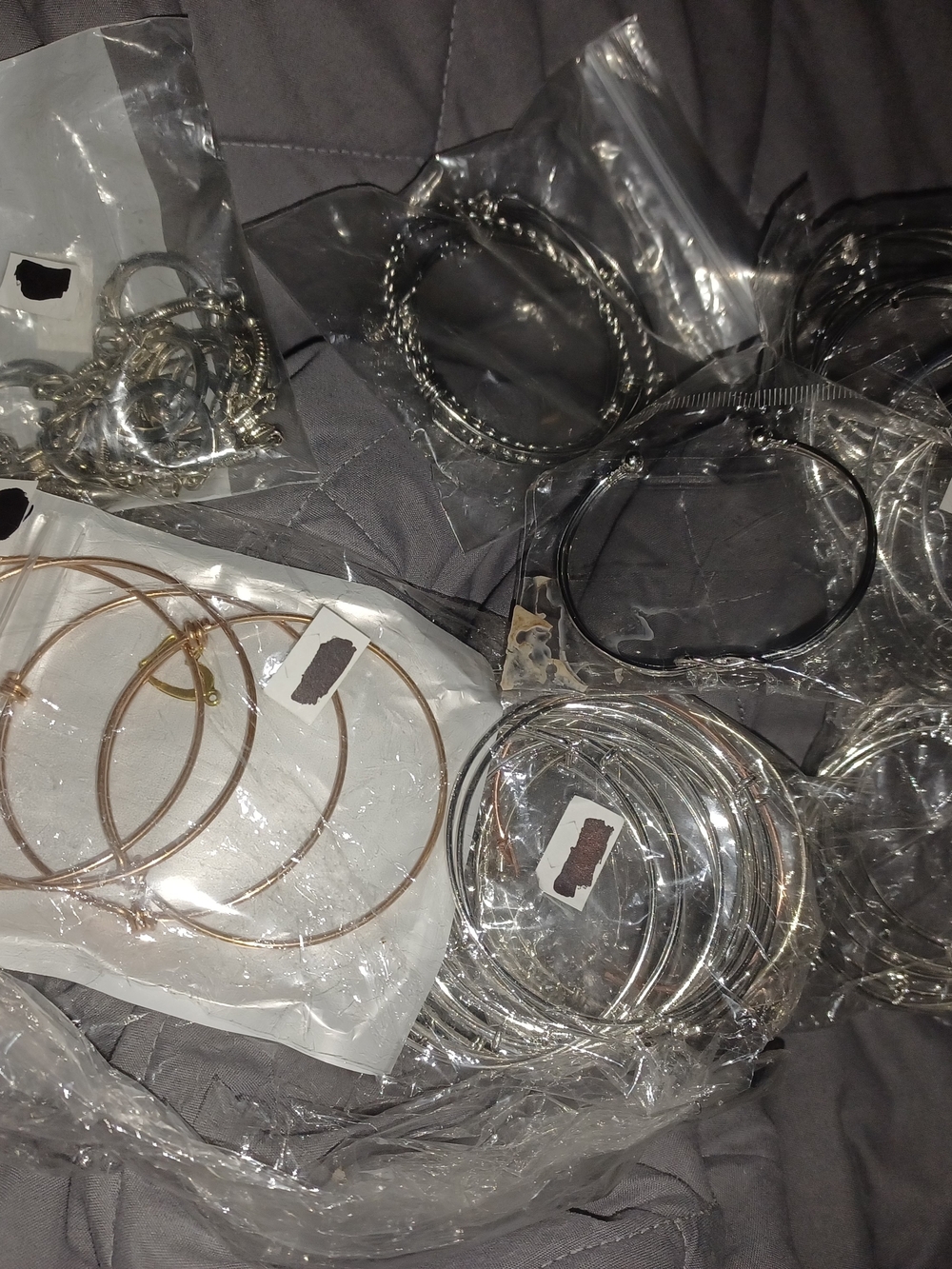 Silver and Gold Braclet Craft Jewlry Supplies